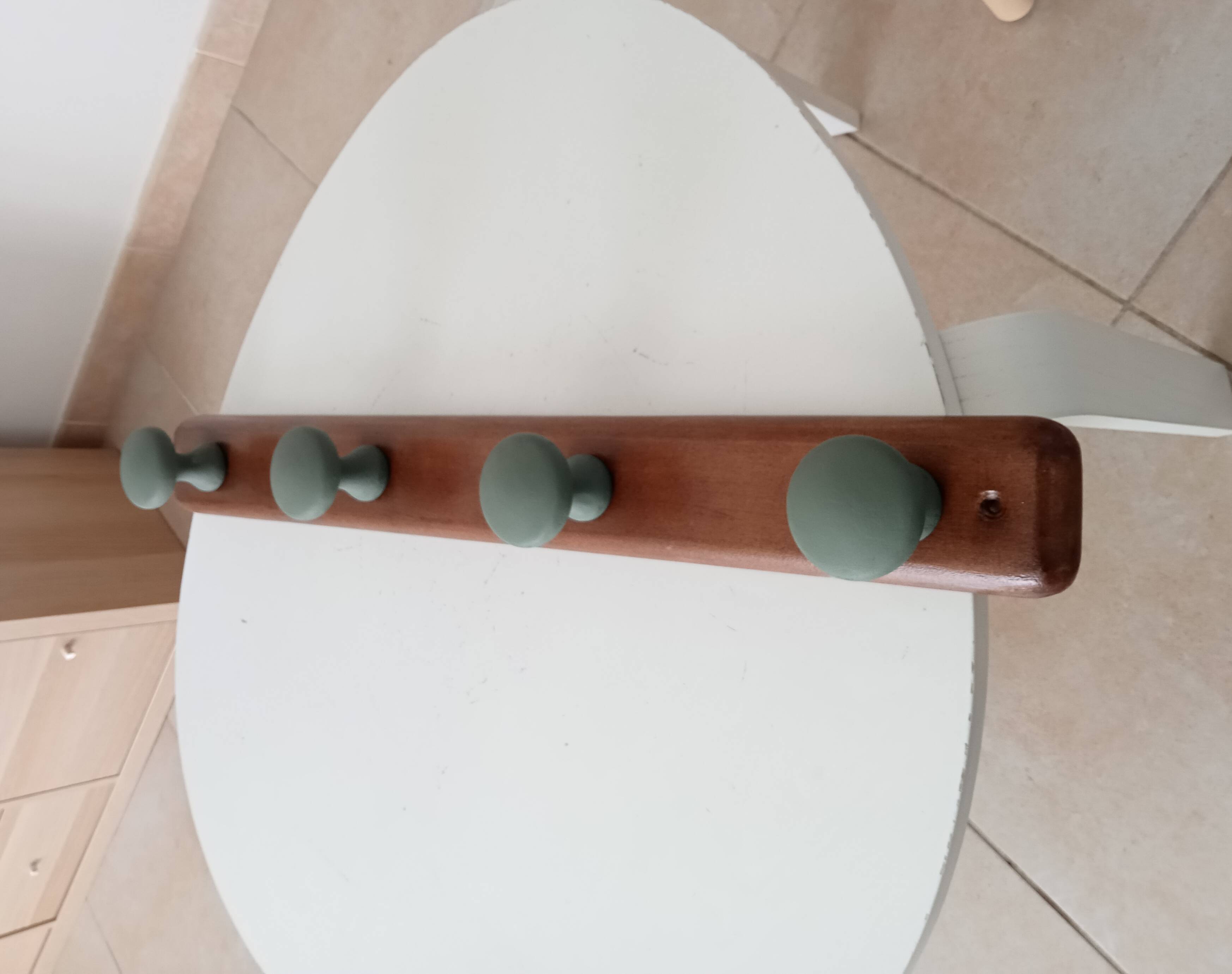 Vintage wall coat rack