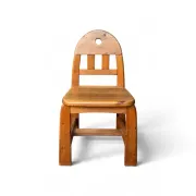 Vintage dining chairs brutality in solid pine 1/5 by wasa möbler