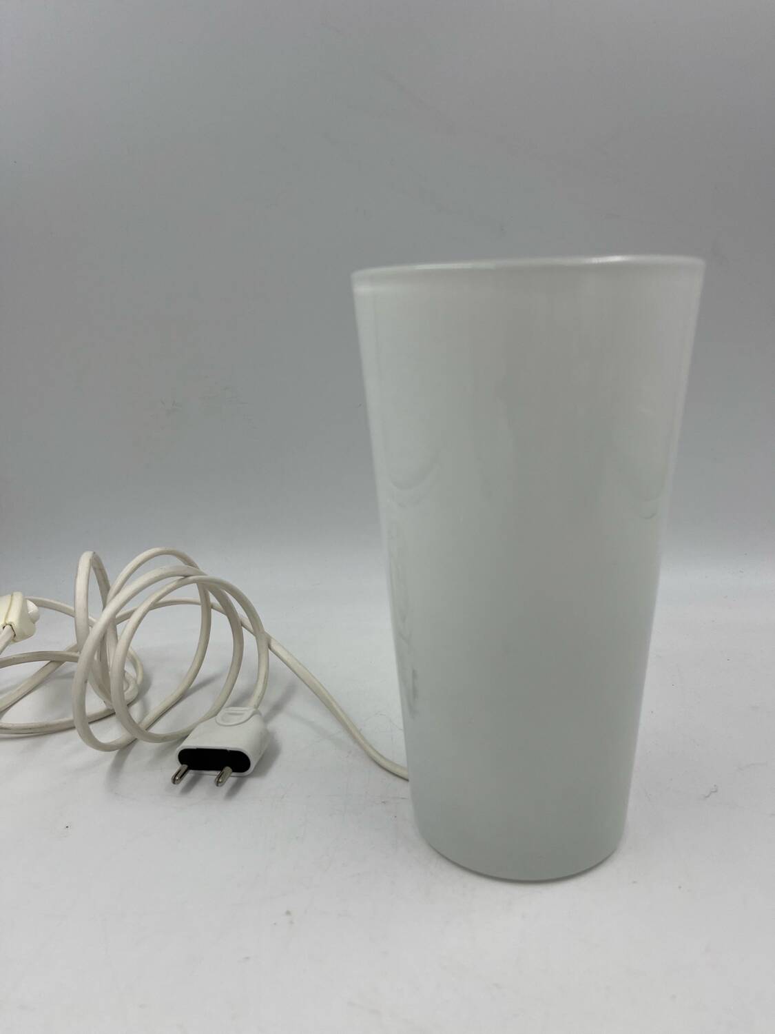 Milk glass table lamp.