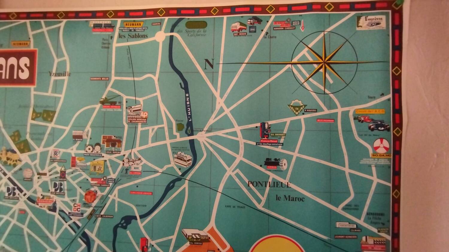 Vintage poster Industries Le Mans