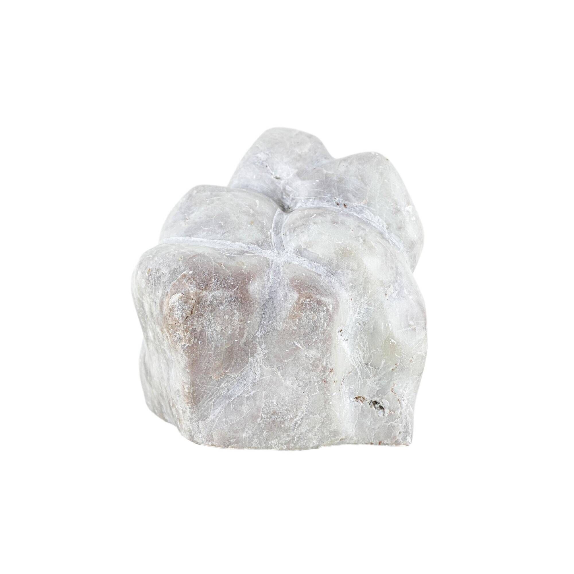 Abstract stone sculpture with organic forms, European studio piece, 1970s