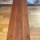 Solid wooden farm bench