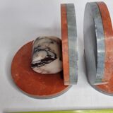 Pair of art deco marble bookends, 1930