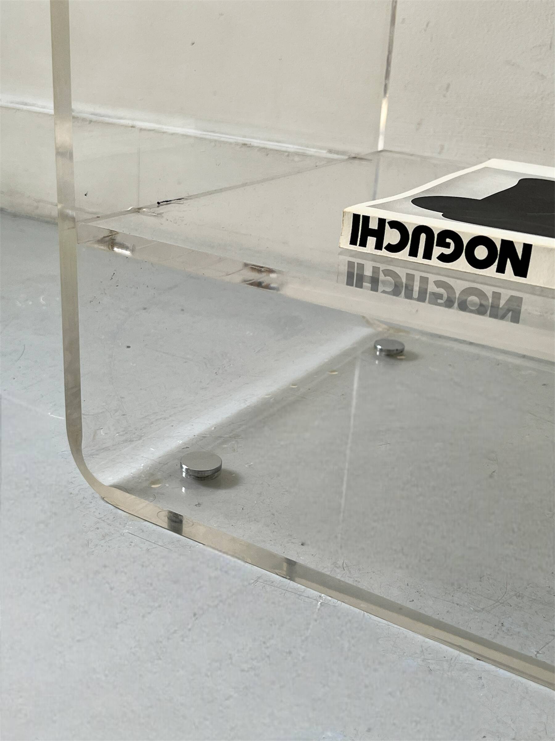 Designer plexiglass bookcase, Les Invisibles Marais International 70's