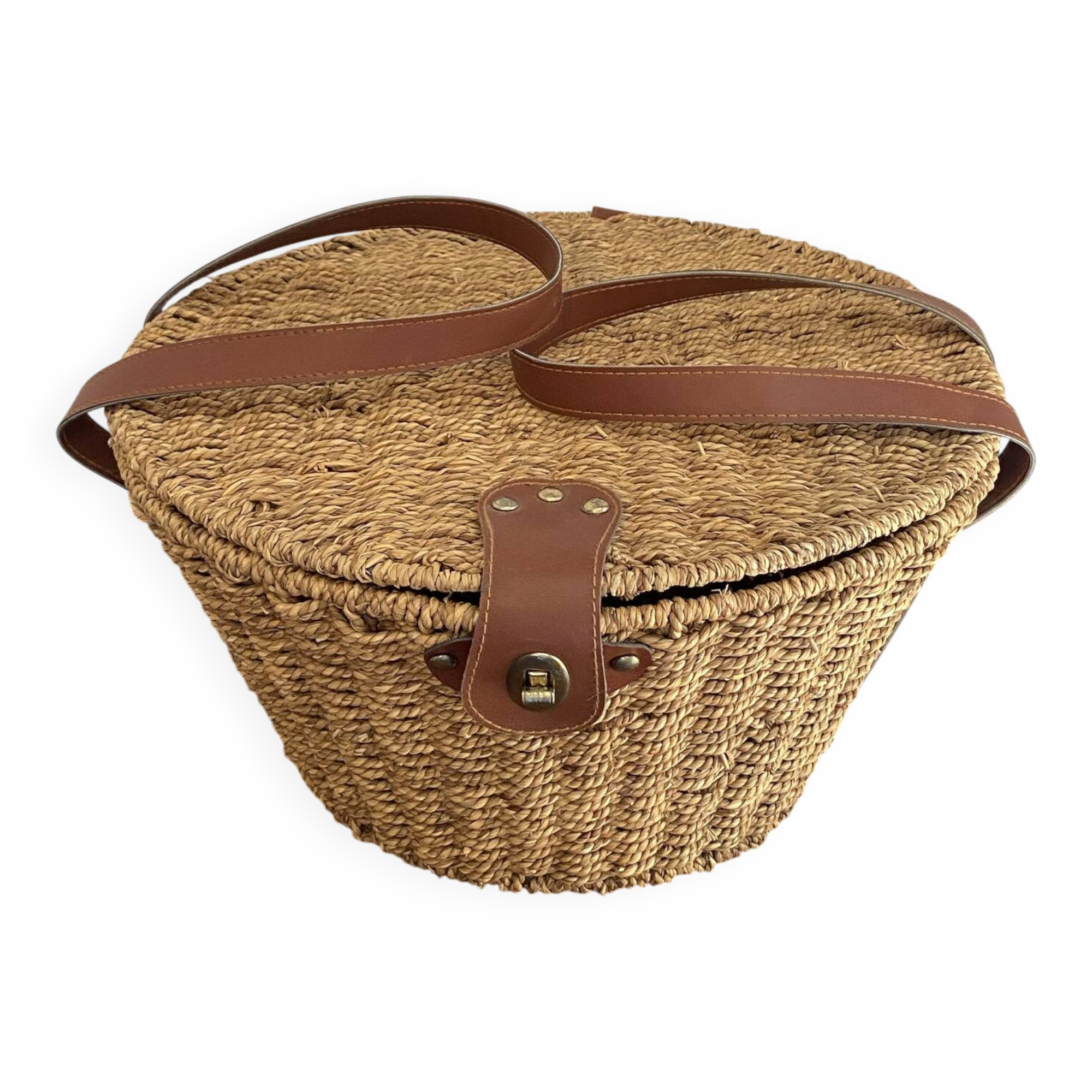 Woven rope basket