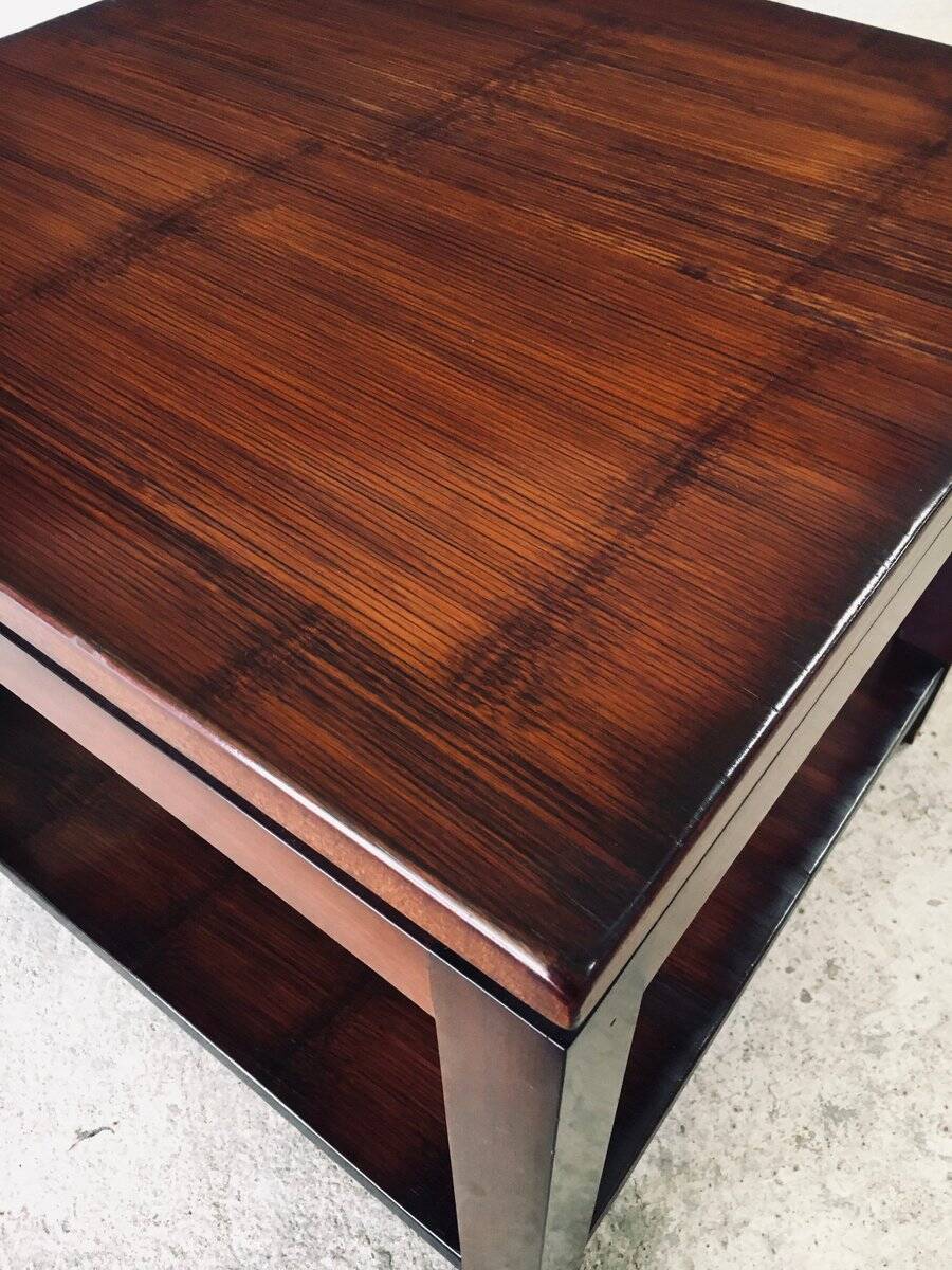 Postmodern Bamboo Side Table by Axel Vervoordt, Belgium, 1980s