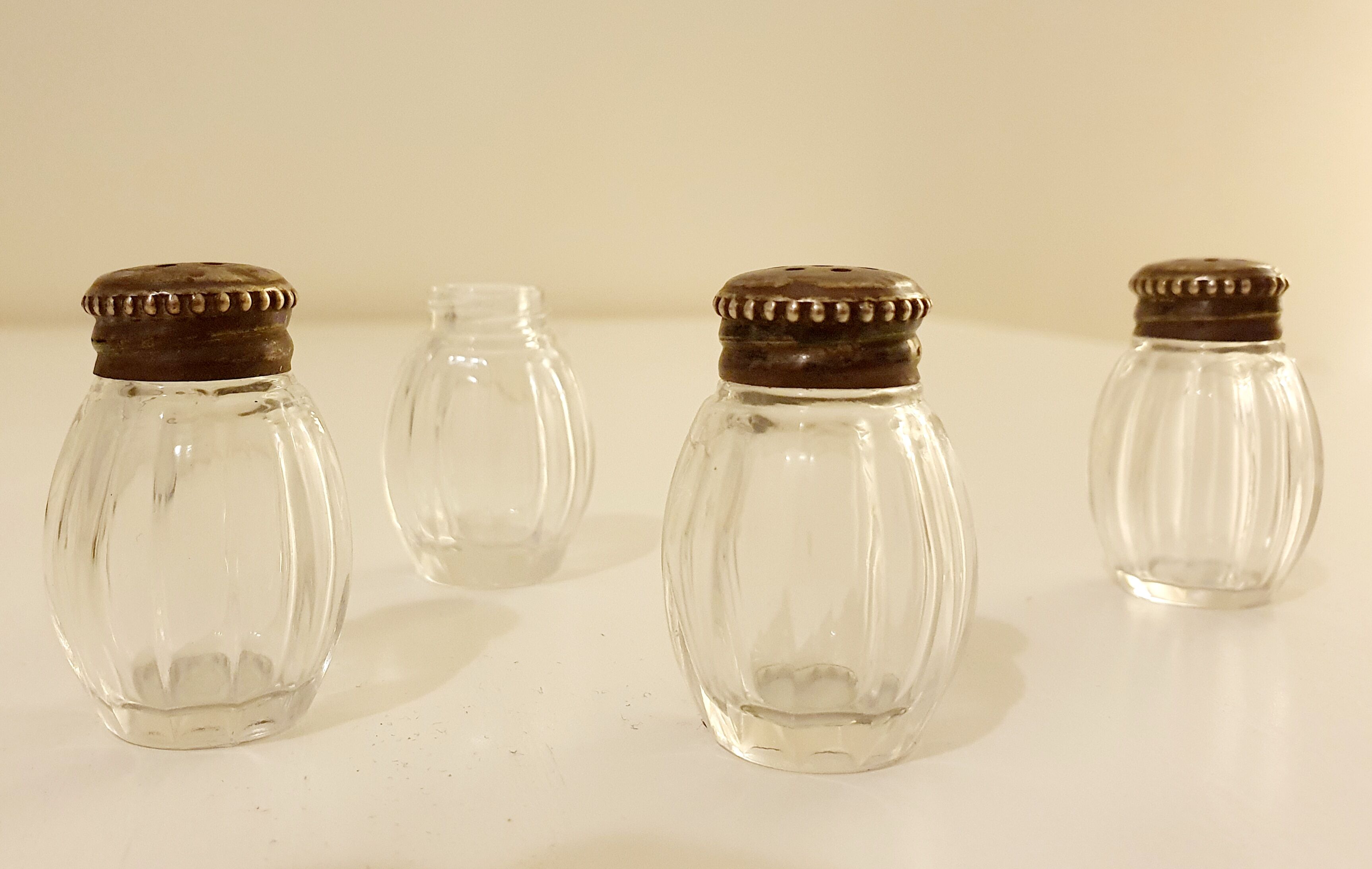 Lot of 4 salt shakers Goldsmith Christofle around 1930
