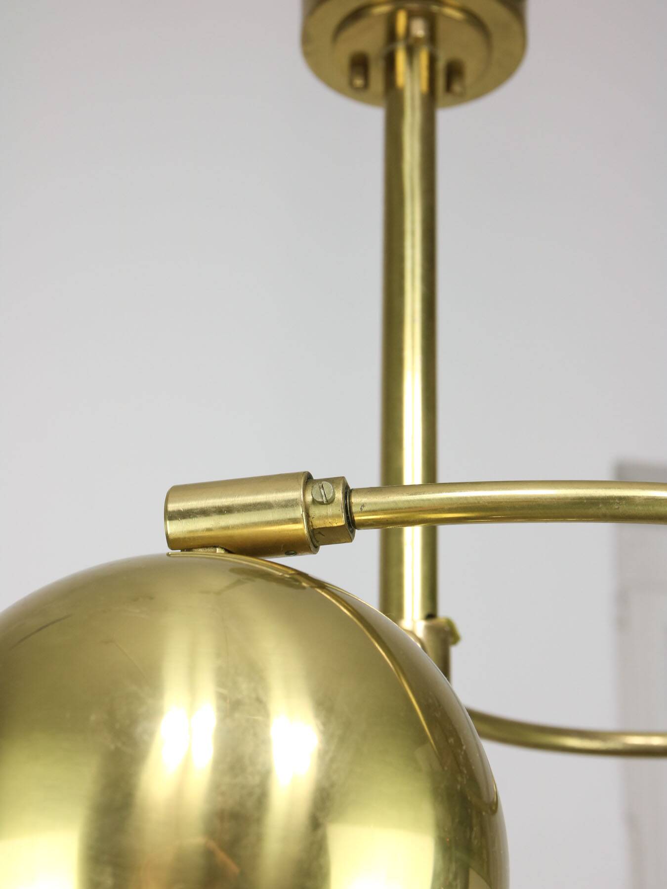 Vintage Italian Brass Ceiling Chandelier