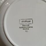 6 antique deep plates from Digoin and Sarreguemines