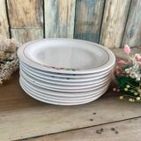 Set of 10 Longwy flat plates