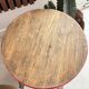 Vintage round wooden stool