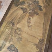 Table basse laquée décor chinois magnifiquement peint