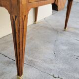 Commode sauteuse Louis XVI en marqueterie 19ème