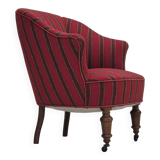 1950s, Danish lounge chair, original condition, red furniture wool.