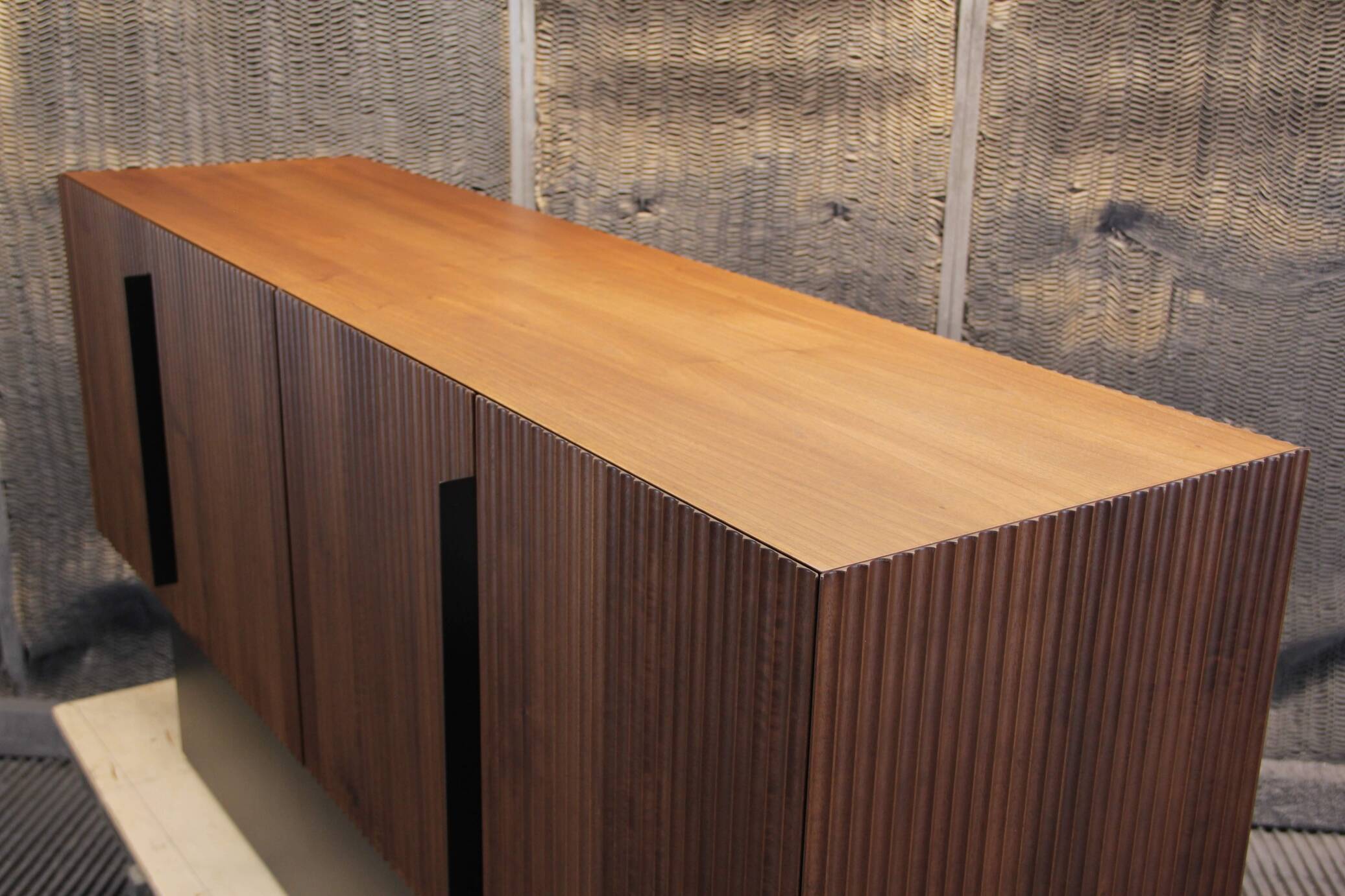 Handcrafted italian brutalist sideboard
