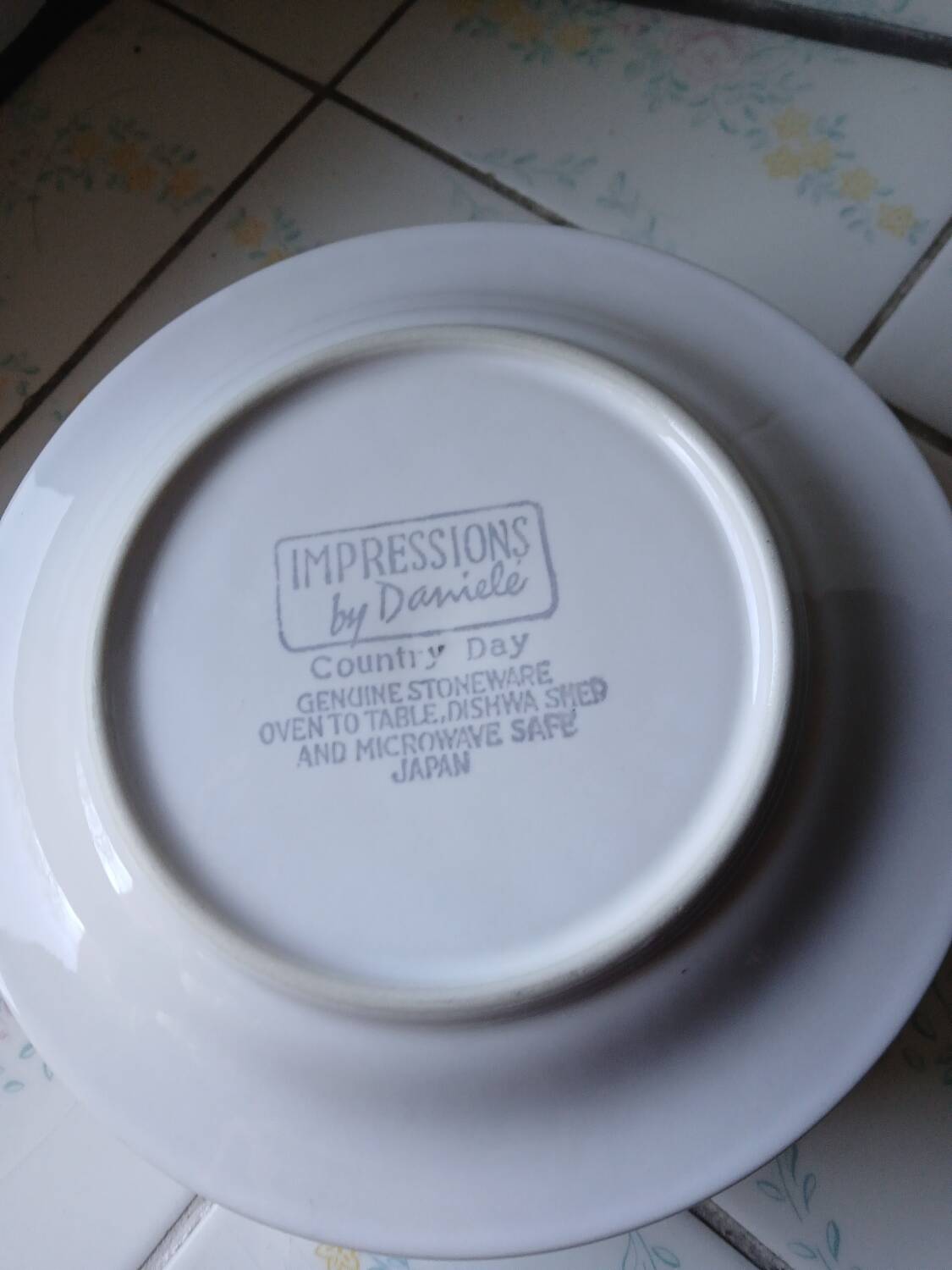 6 dessert plates - "Impressions by Daniele - Country Day"