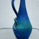 Vintage blue gradient ceramic vase