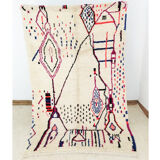 Handmade moroccan berber carpet 233 x 150 cm