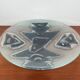 Large glass art bowl from mid-century Danish design, 1960s.
