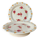 Two old Longwy Bagdad pedestal plates