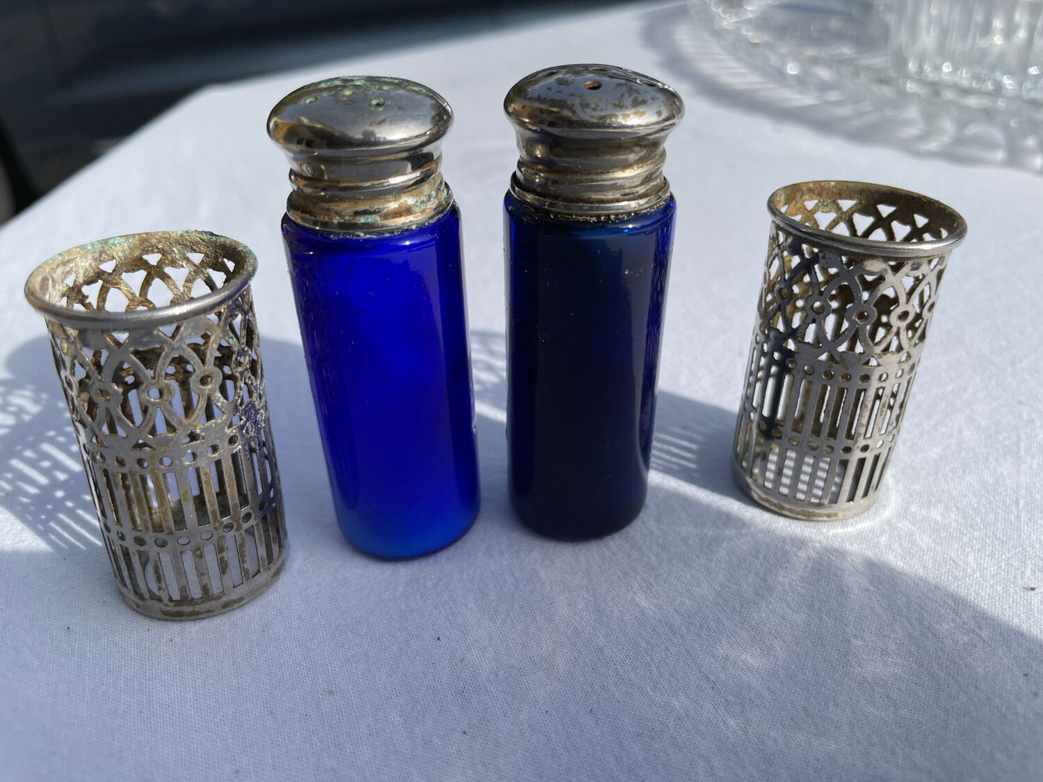 Glass salt and pepper shaker