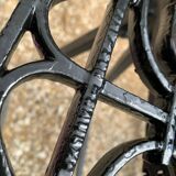 Paire de grilles anciennes en fonte époque Art Nouveau