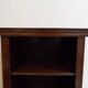 Antique oak open bookcase