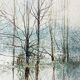 Tableau HST "Pond in the Grand Morin Valley" Marne by L. Maissard