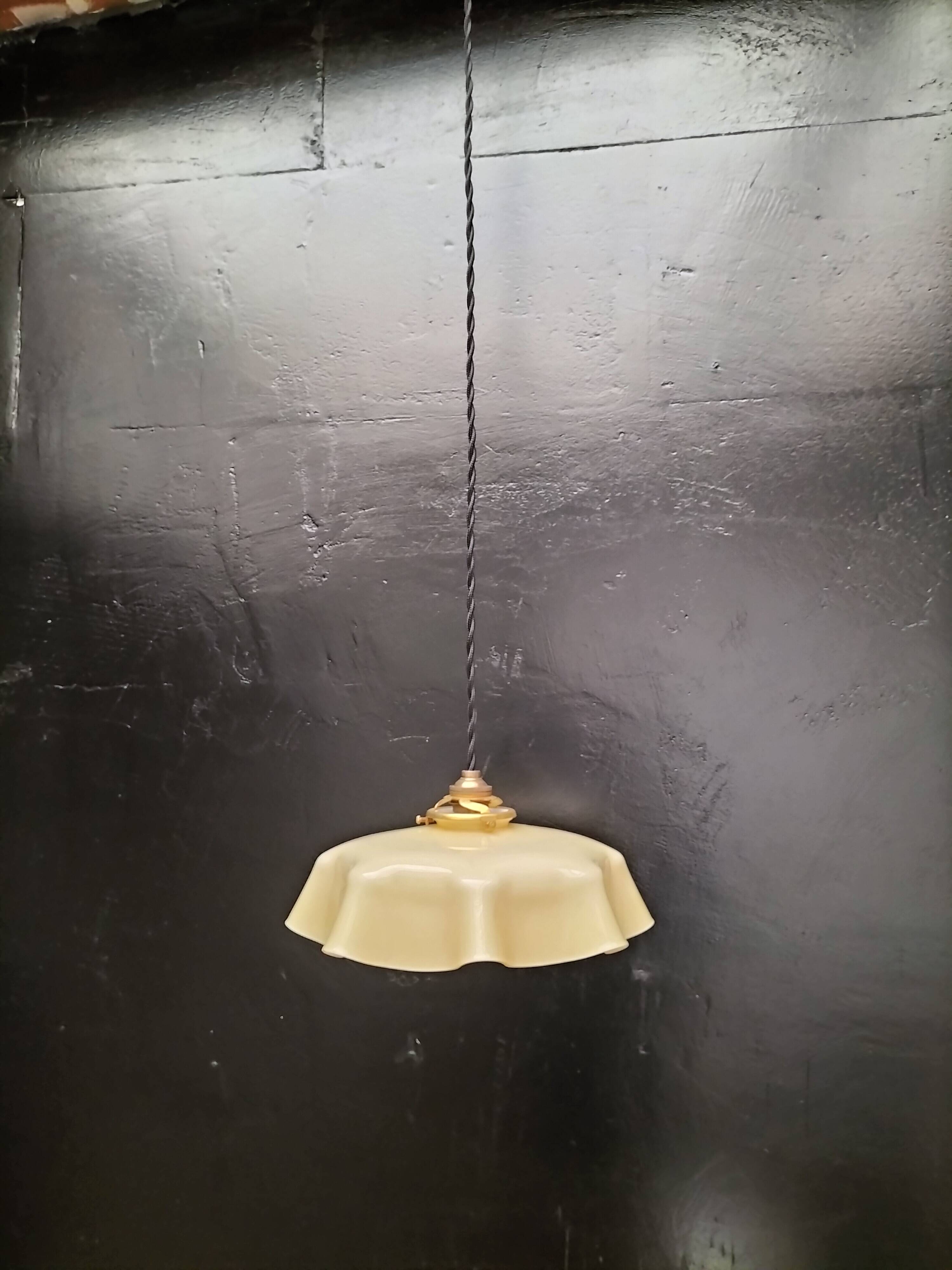 Opaline pendant light