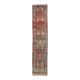 Vintage Turkish Oushak Handmade Wool Cotton Pink Runner Rug 78x376