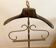 Night valet in brass and mahogany, neoclassical 20th century.