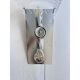 Set of Two Mid-Century Modern Transparent "Graniglia" Rombus Murano Glass