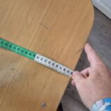 red metal and wood school chair for children