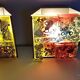 3 x Raak coloured glass wall sconces lamps Willem van Oyen