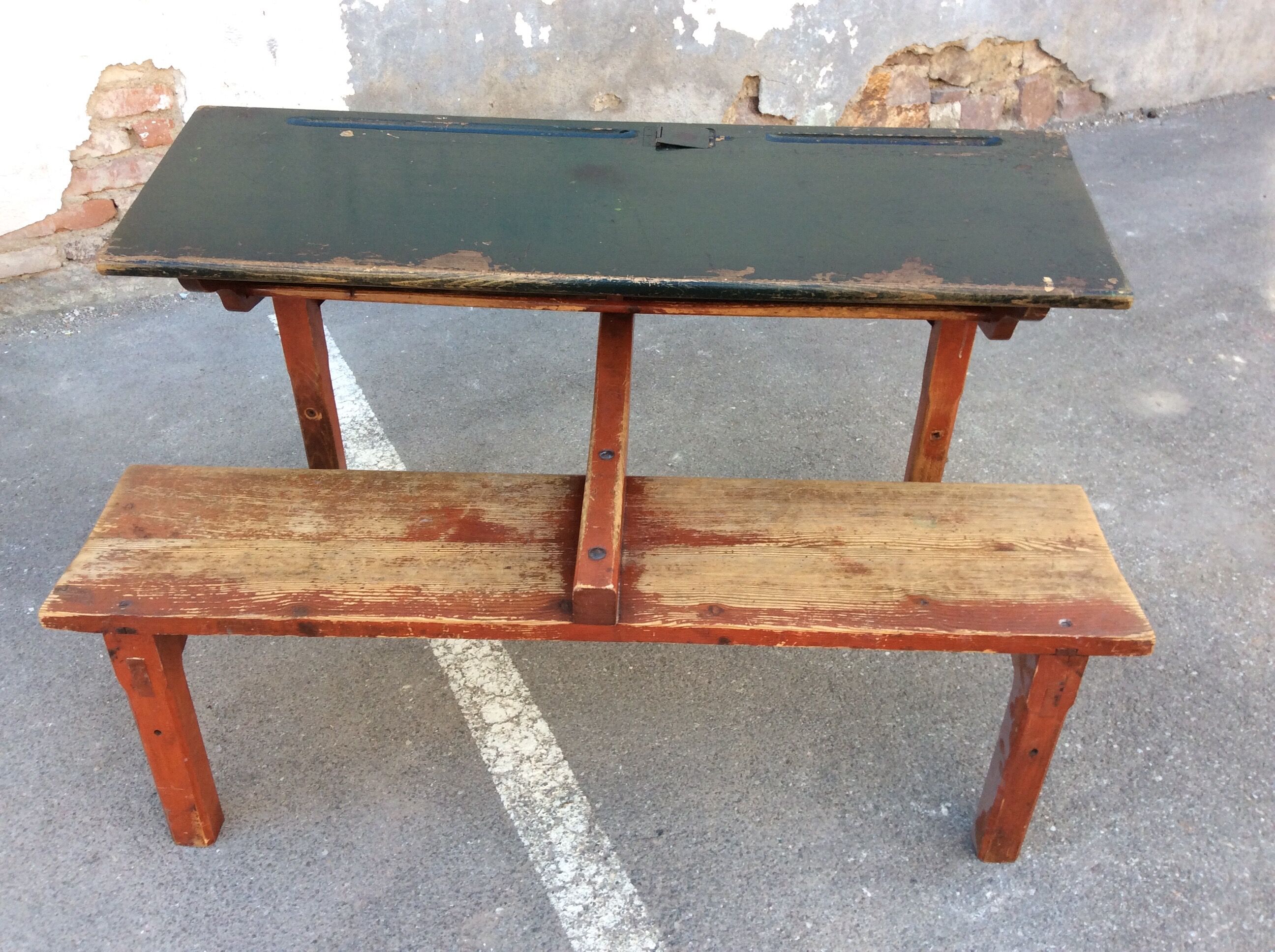 vintage desk mid-century Schoolboy's office