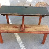 Pupitre vintage mid-century bureau d'écolier