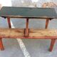 Pupitre vintage mid-century bureau d'écolier