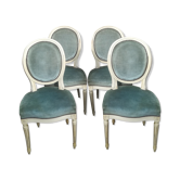 Lot of 4 medallion chairs