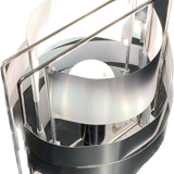Lampe Altair argent par Max Sauze
