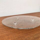 Vintage Swedish cake plate from Kosta Boda, 1970s.