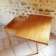 Table style scandinave vintage portefeuille
