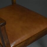 Art Deco Oak Armchair, 1920s–30s