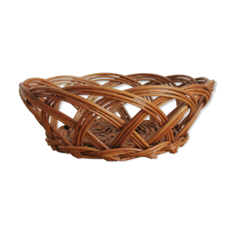 Vintage rattan/wicker fruit basket