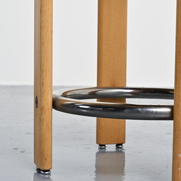 Tabouret haut par Bruno Rey, circa 1981