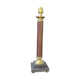 Napoleon III Empire column lamp in bronze and 19th marble