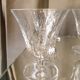 Suite of 7 glasses with cooked wine or port crystal st louis model jersey