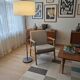 Lampadaire Space Age design 1970  Abat-jour Ø48cm
