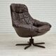1970s, Vintage Danish leather armchair by H.W.Klein, original condition.