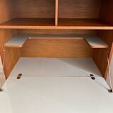 Teak and white Formica secretary, 1950