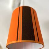 Orange and brown seventies pendant light
